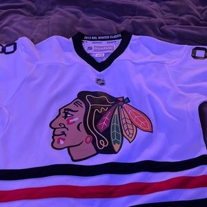 2015 winter classic Patrick Kane Jersey white YOUTH